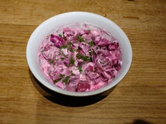 beetroot and lemon yoghurt